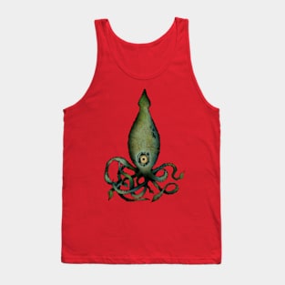 SQUID - COLOURISED SKETCH OF A CEPHALOPOD Tank Top